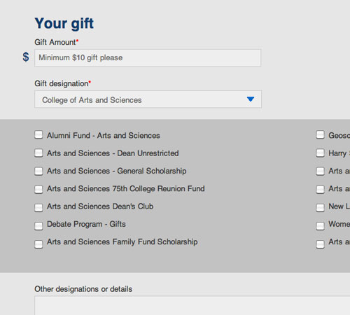 Give to UMKC form