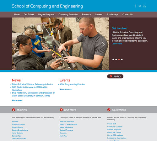School of Computing and Engineering website